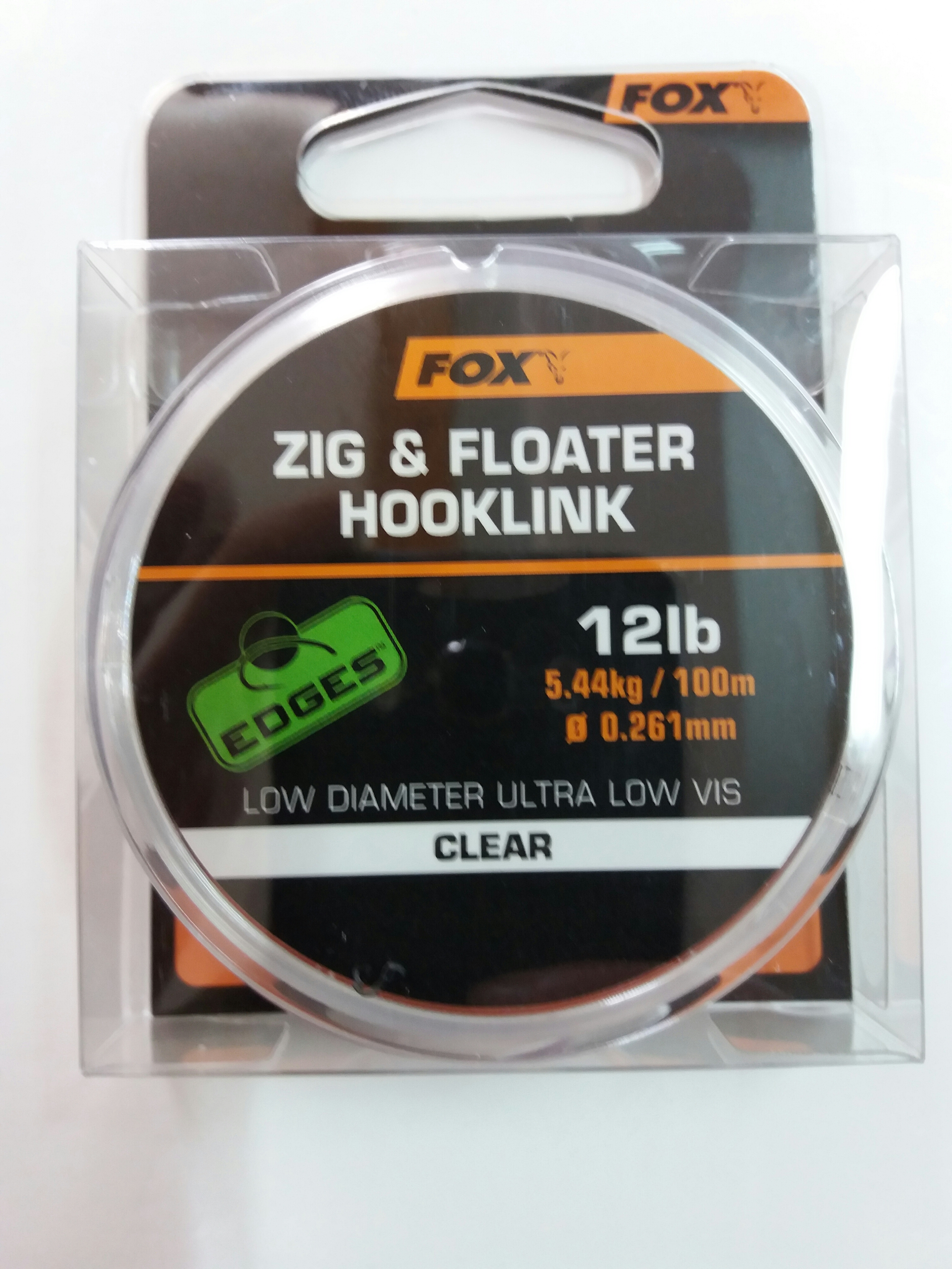 Fox Plávajucí vlasec Zig+Floater Hooklink 100m (4.48kg) 0.234mm 