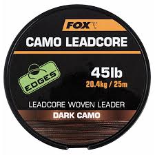 FOX Camo Leadcore Dark Camo 45lb 20,4kg 25m