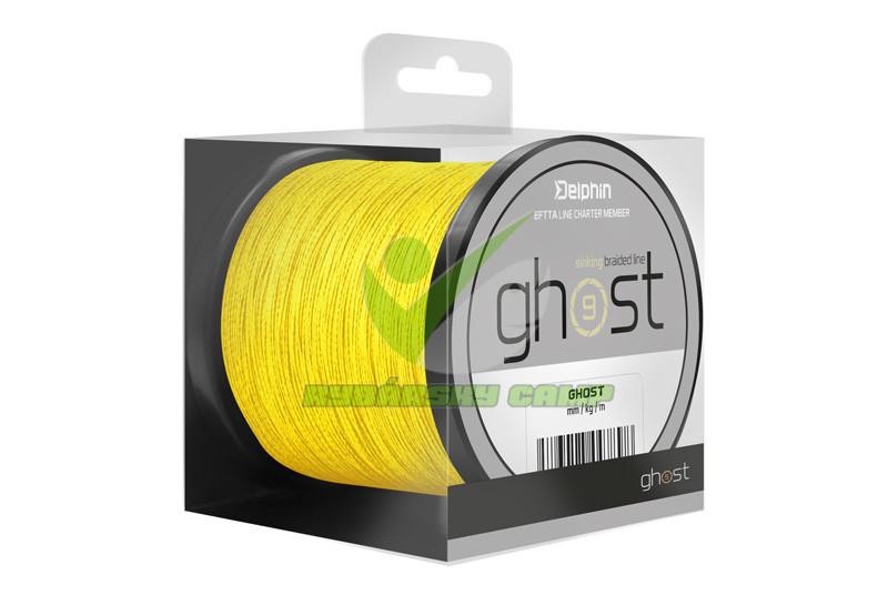 Delphin GHOST 8+1 žltá | 0,33mm 40lbs 200m