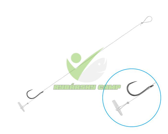 Feedrový nadväzec Delphin FLR Quickstop / 6ks 8cm #6 SM