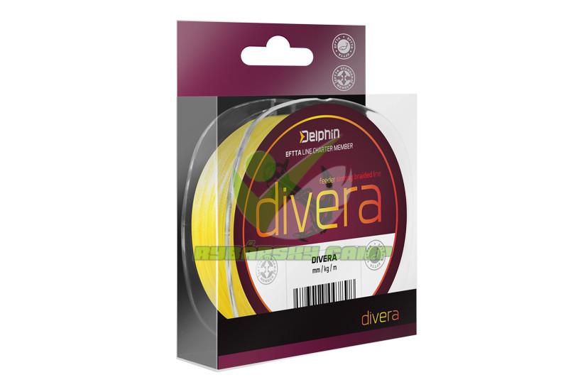 Delphin DIVERA Feeder / žltá | 0,12mm 12lbs 150m