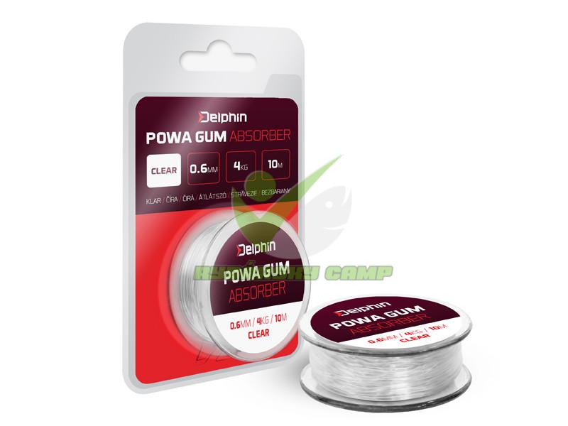 	Delphin POWA GUM Absorber Číra 0.8mm/6kg/8m