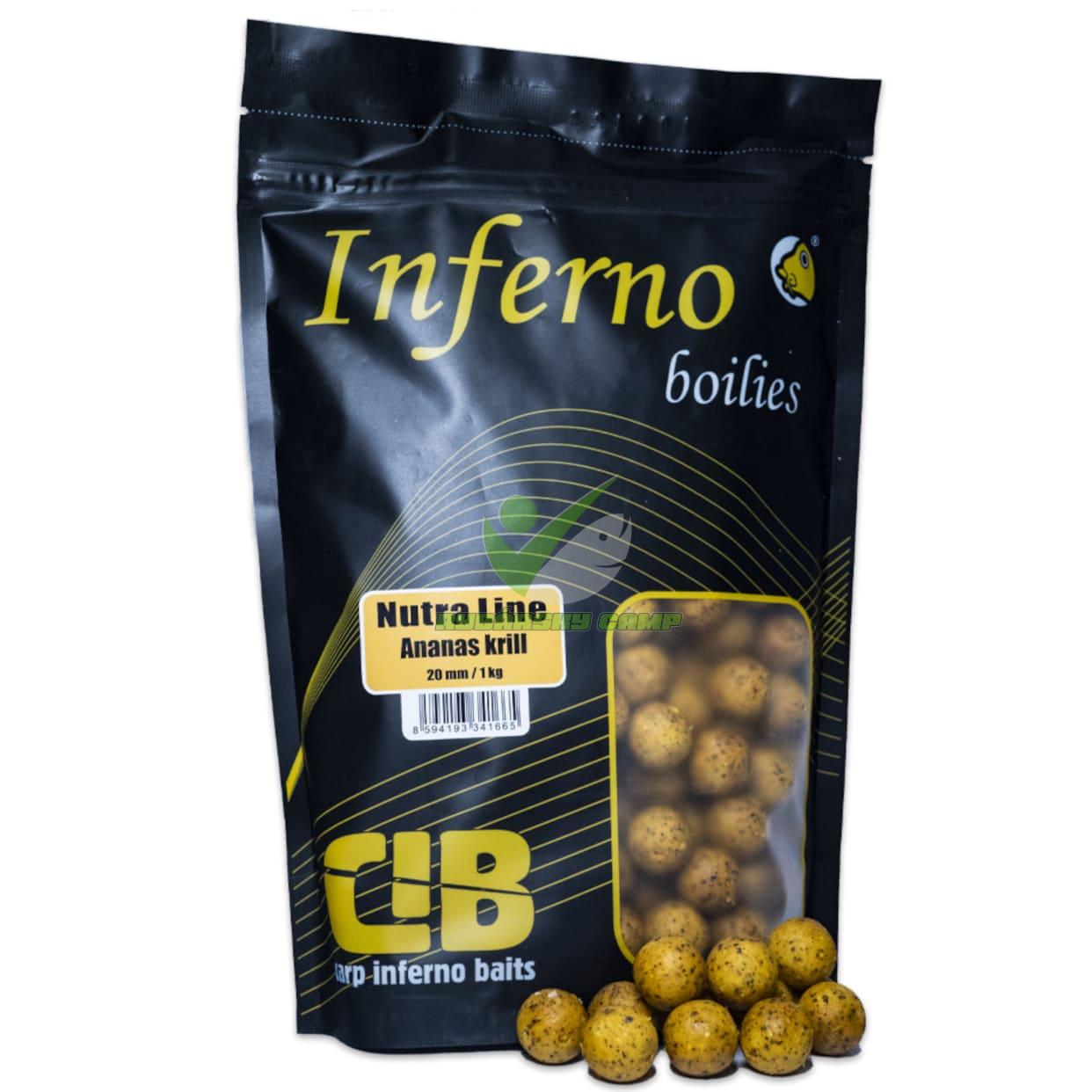 CARP INFERNO BOILIES NUTRA LINE - ANANAS KRILL 20mm 250gr