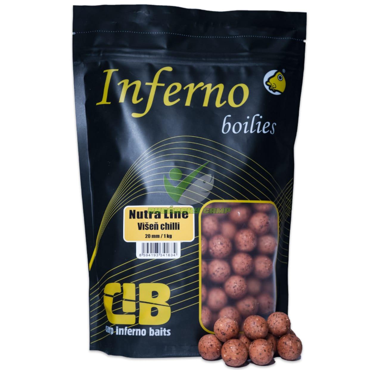 CARP INFERNO BOILIES NUTRA LINE - VIŠEŇ CHILLI 20mm 250gr