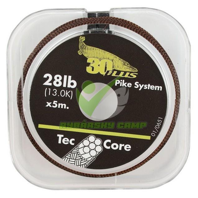 30PLUS Tec Core šnúra na dravce, 28lb/5m