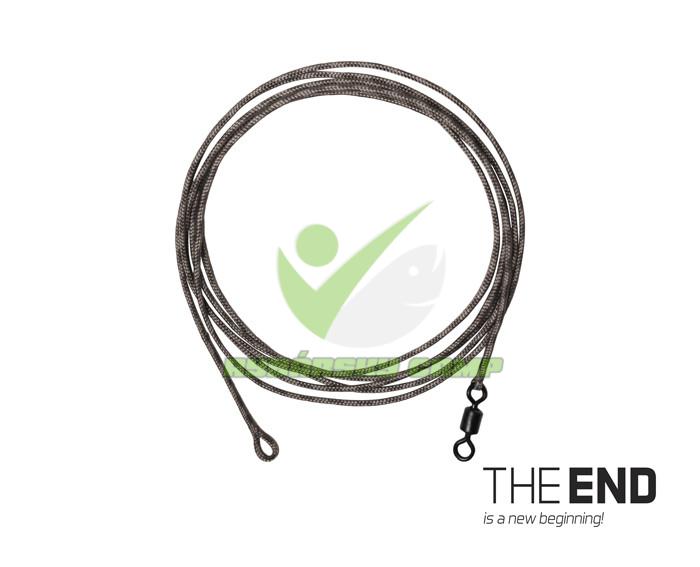 Nadväzec THE END Leadcore + swivel / 3ks 1m
