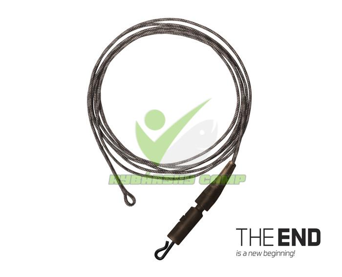Nádväzec THE END Leadcore + PIN clip / 3ks 1m