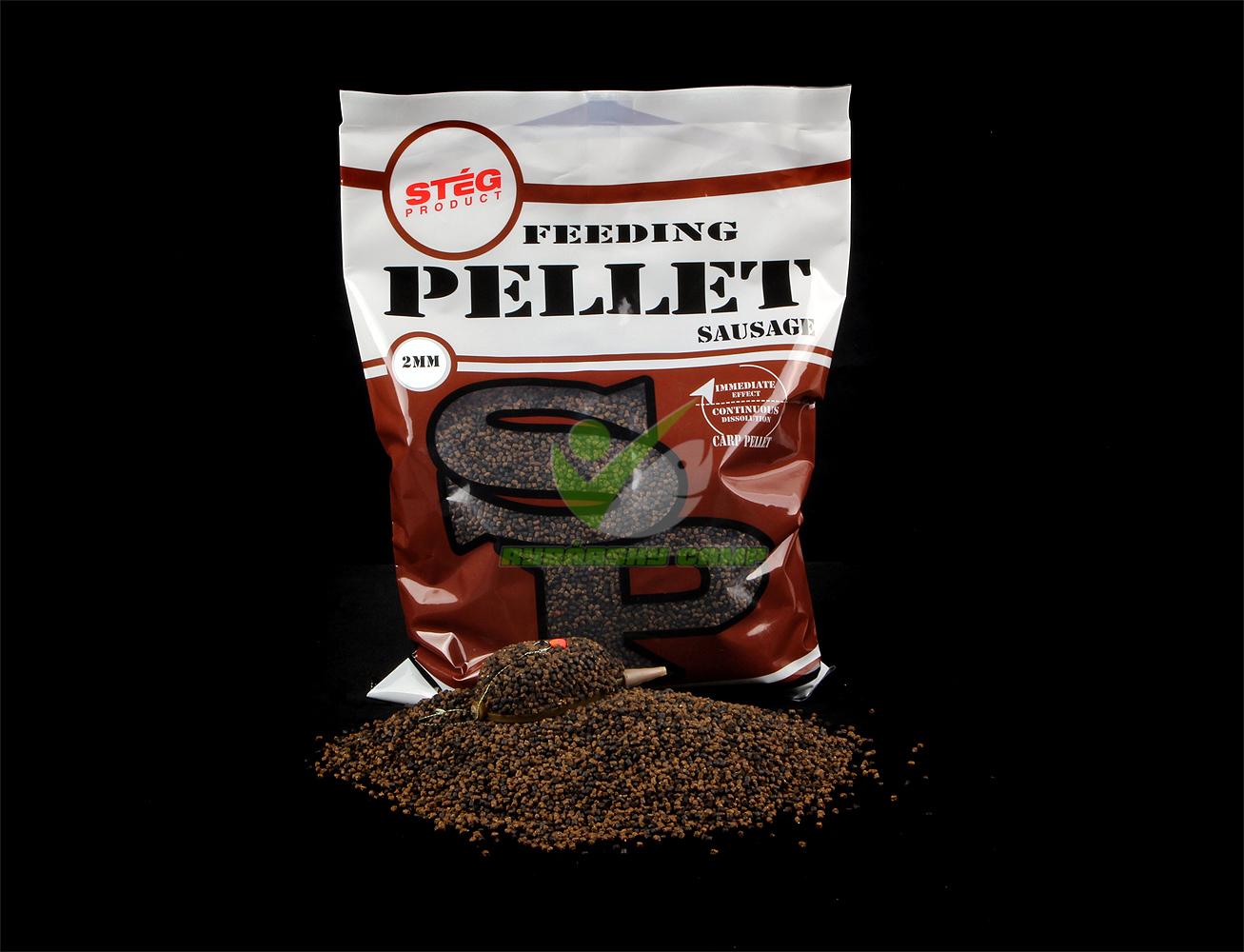 Pelety Stég Feeding Pellet 2mm 800g Saussage