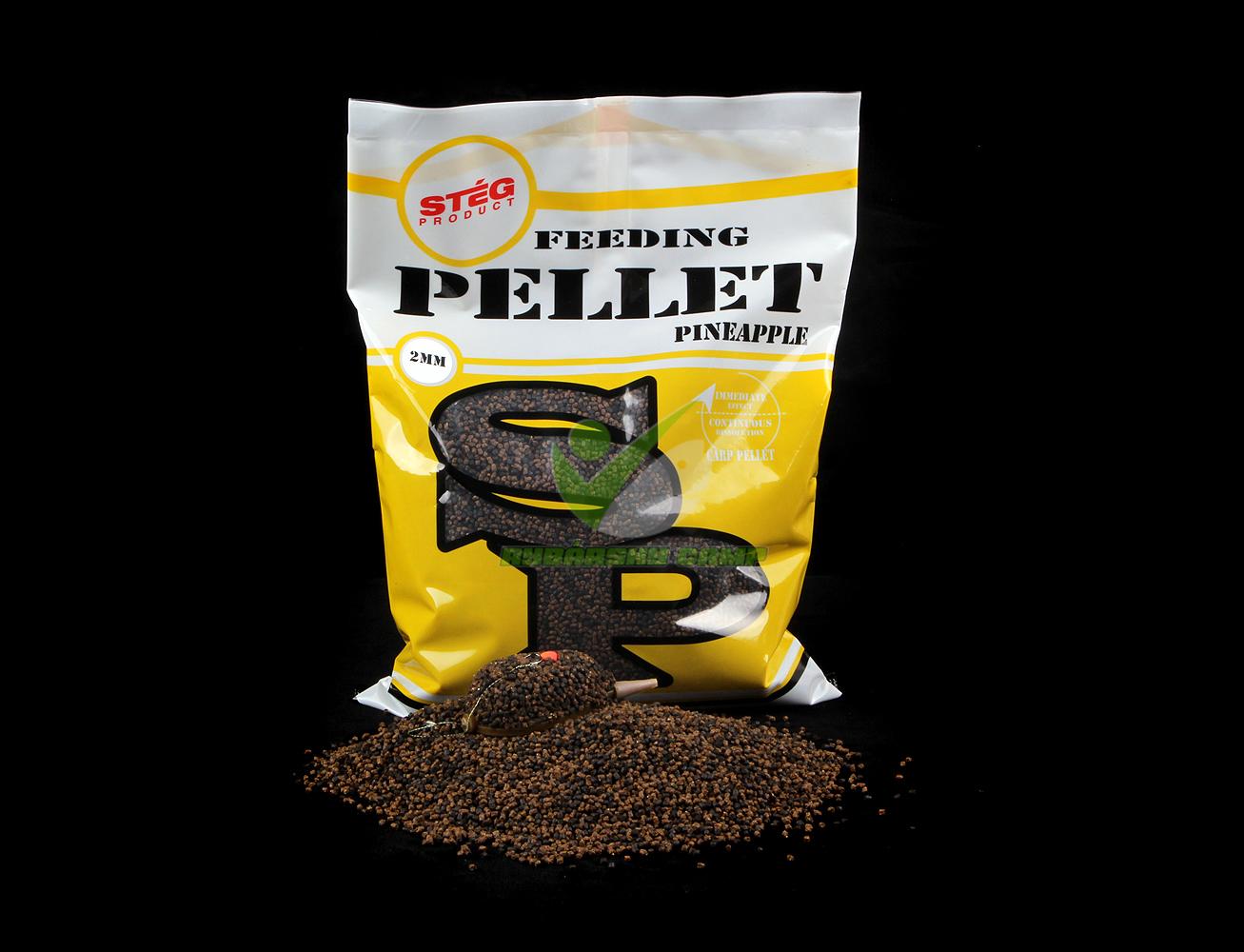 Pelety Stég Feeding Pellet 2mm 800g Ananás