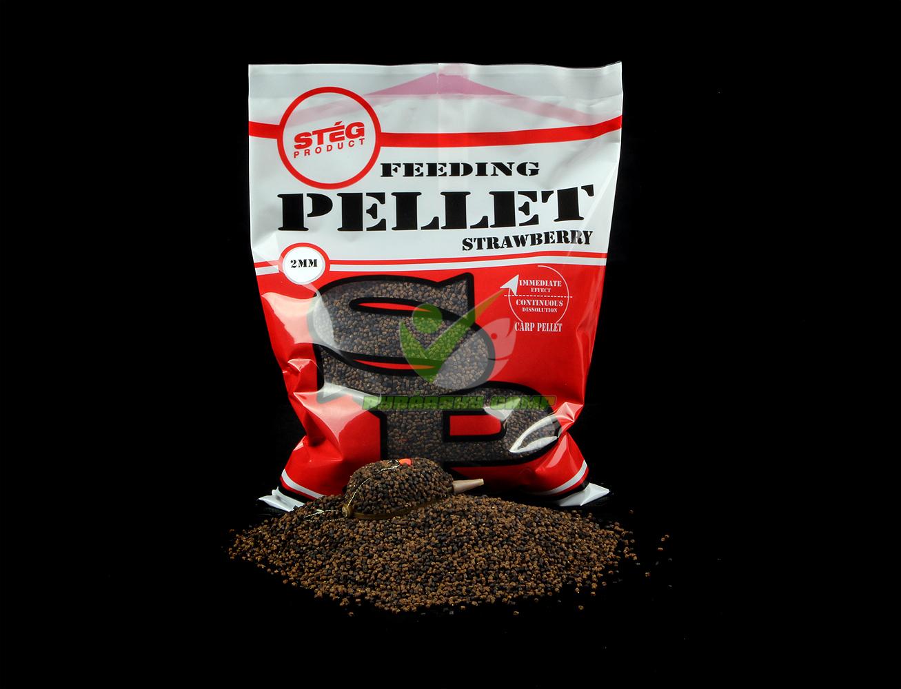 Pelety Stég Feeding Pellet 2mm 800g Jahoda