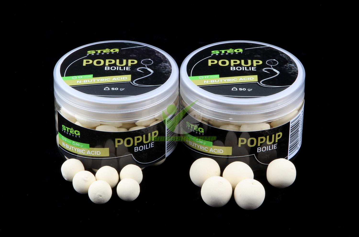 STEG FLUO POP UP BOILIE 13MM - N-BUTYRIC