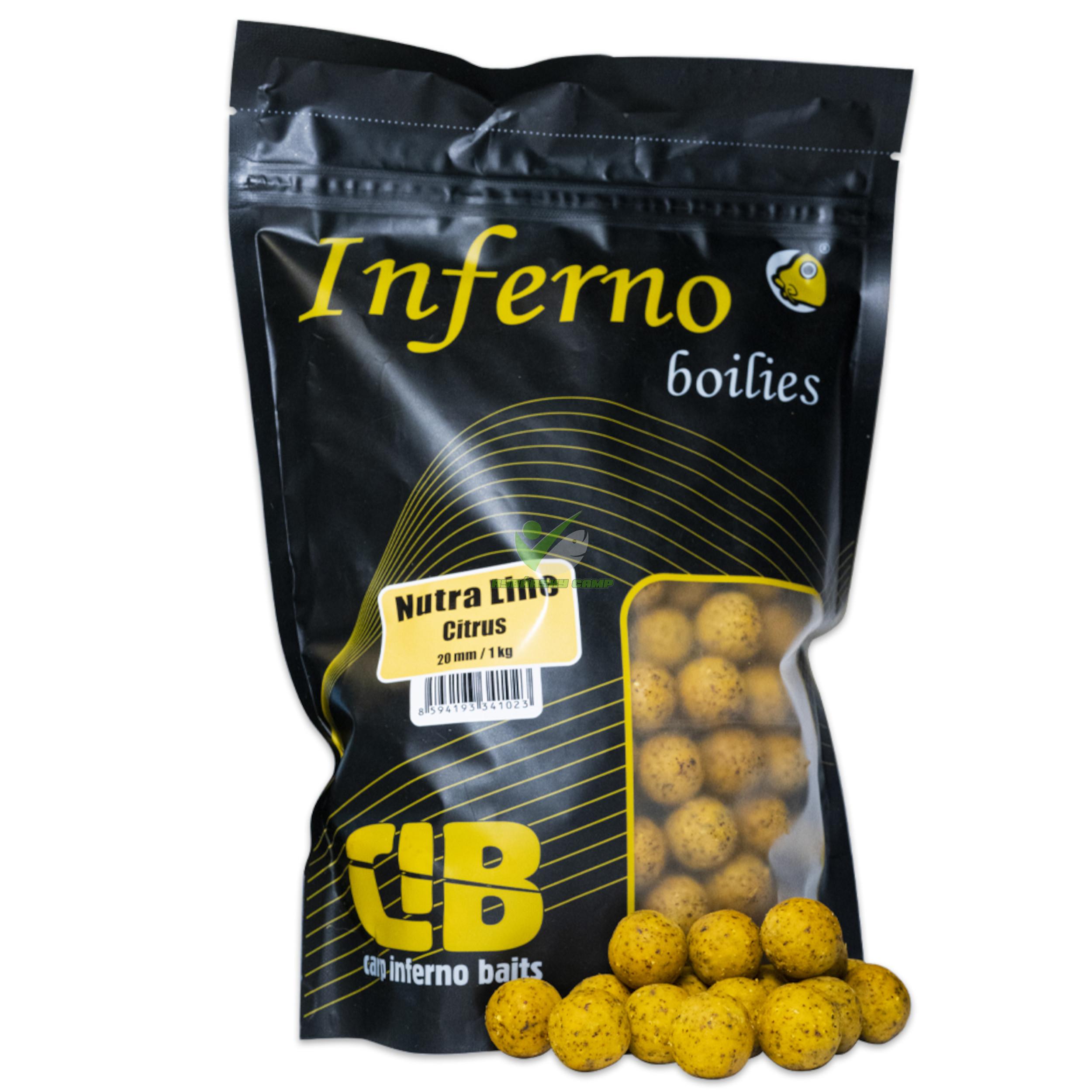 CARP INFERNO BOILIES NUTRA LINE - CITRUS 20mm 1kg
