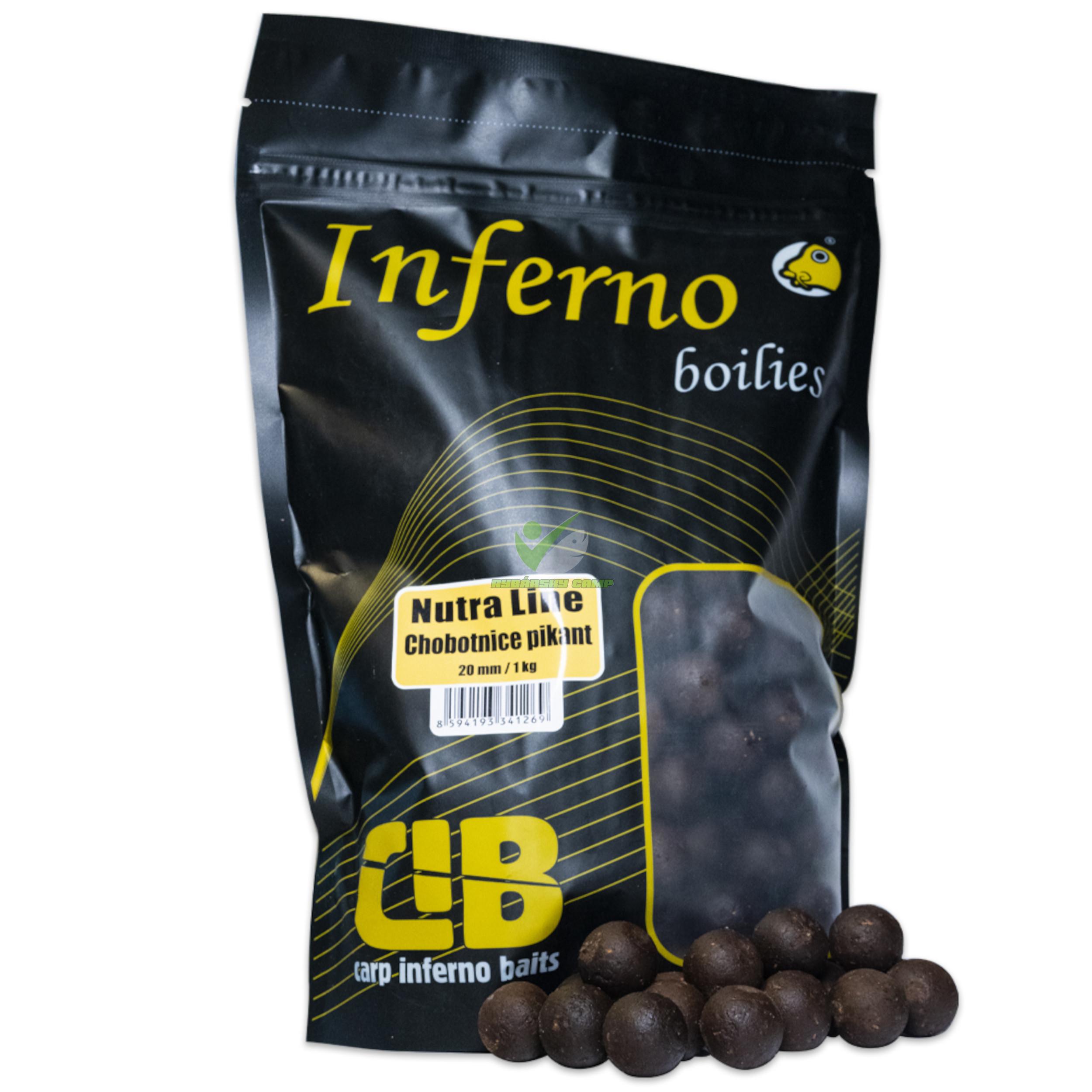 CARP INFERNO BOILIES NUTRA LINE - CHOBOTNICE PIKANT 20mm 250g