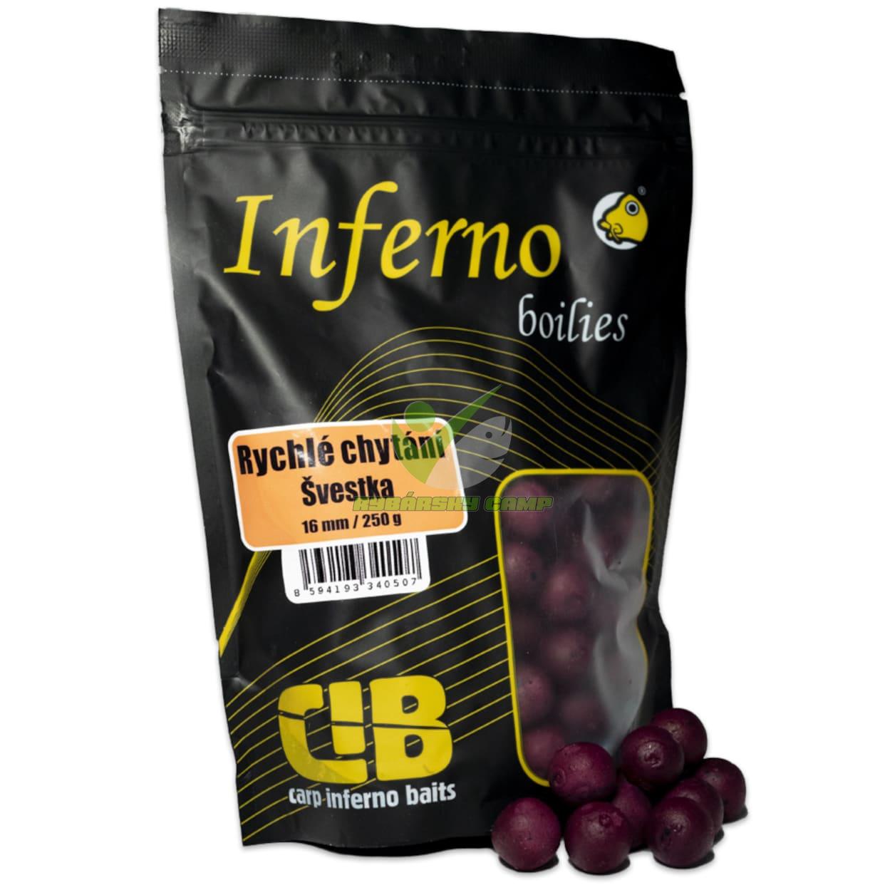 CARP INFERNO BOILIE RYCHLÉ CHYTÁNÍ 16 MM 250 G svestka