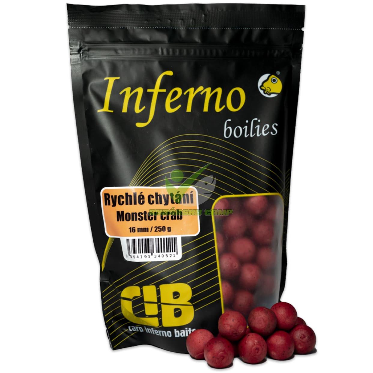 CARP INFERNO BOILIE RYCHLÉ CHYTÁNÍ 16 MM 250 G monster crab