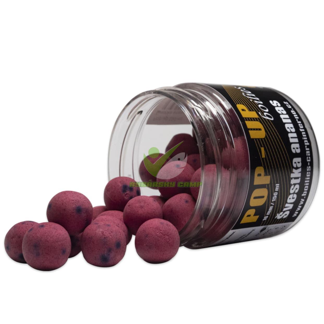 CARP INFERNO POP - UP BOILIES 16 MM 150 ML  svestka ananas