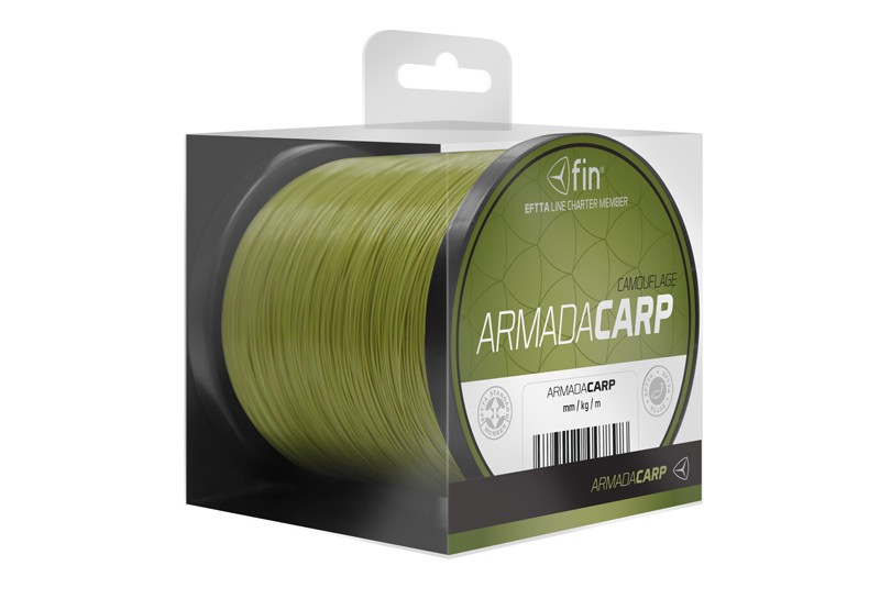 FIN ARMADA CARP 800m/kamufláž 0,40mm 25,3lbs