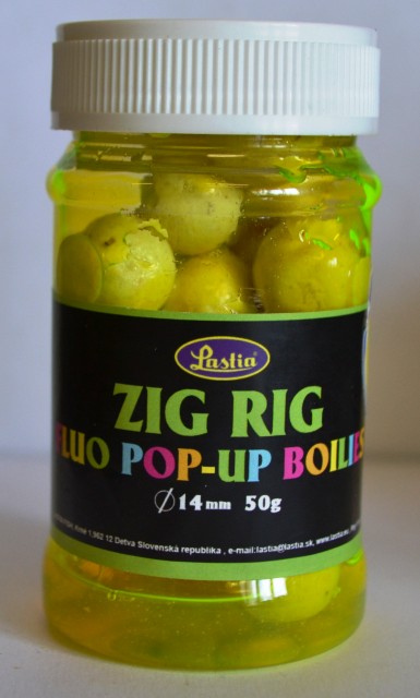 ZIG RIG FLUO POP-UP Boilies-yellow