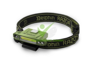 Čelová lampa Delphin RAZOR USB